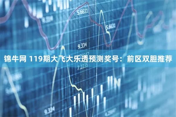 锦牛网 119期大飞大乐透预测奖号：前区双胆推荐